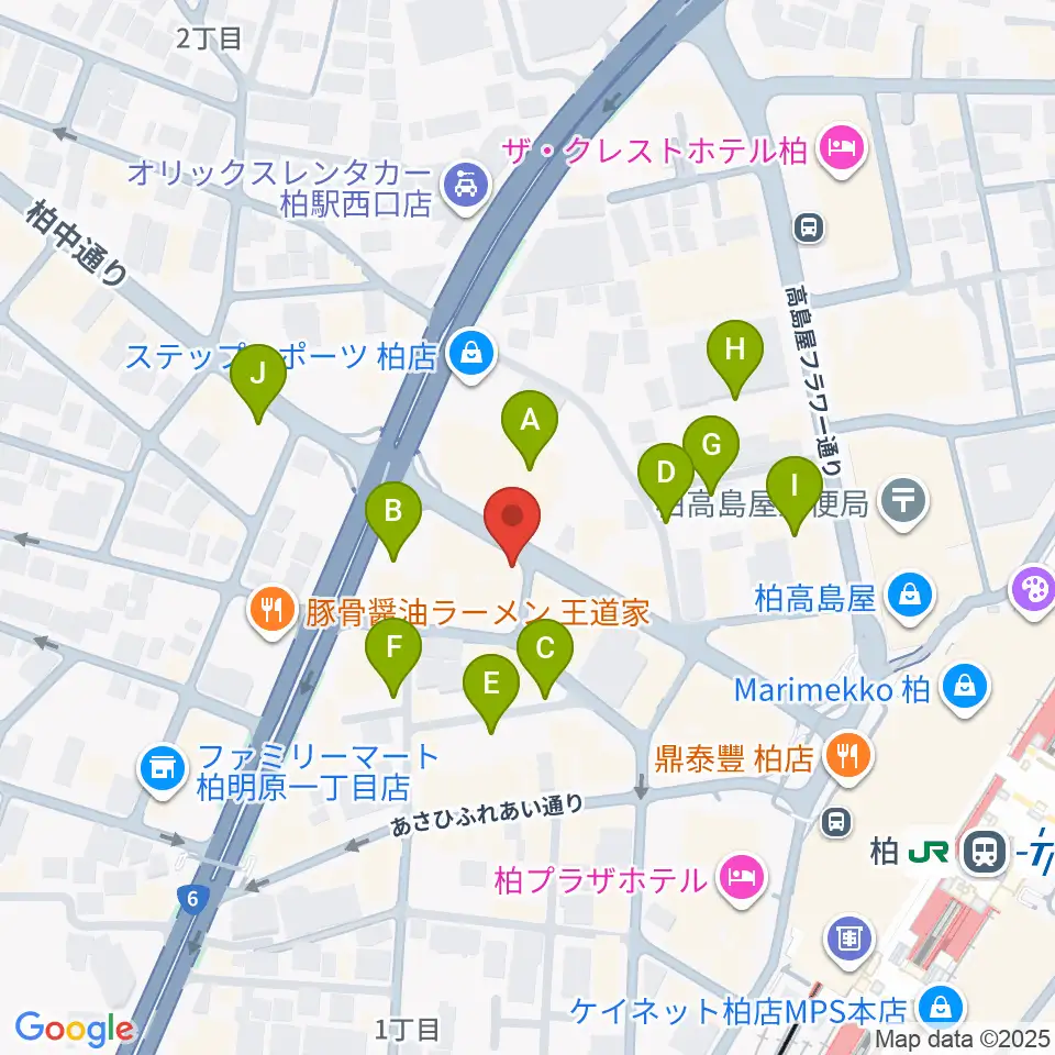 ゲートウェイスタジオ柏店周辺の駐車場・コインパーキング一覧地図