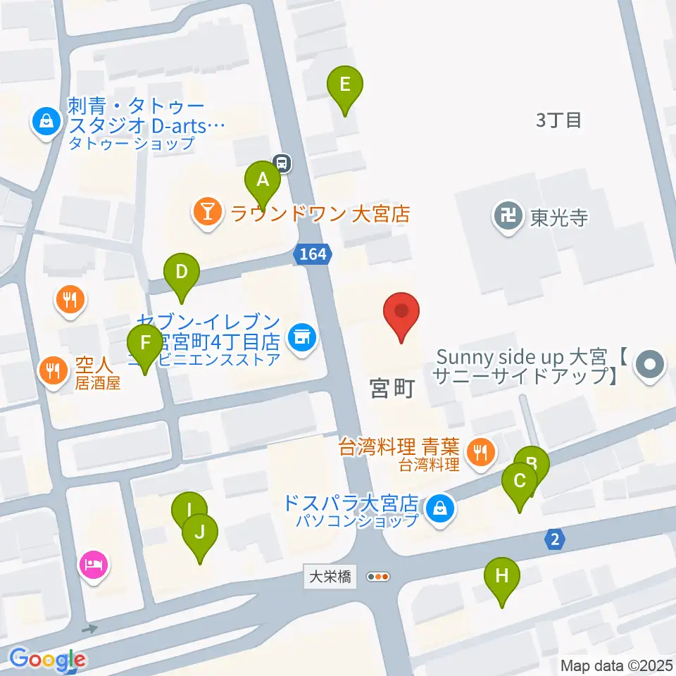 ゲートウェイスタジオ大宮店周辺の駐車場・コインパーキング一覧地図