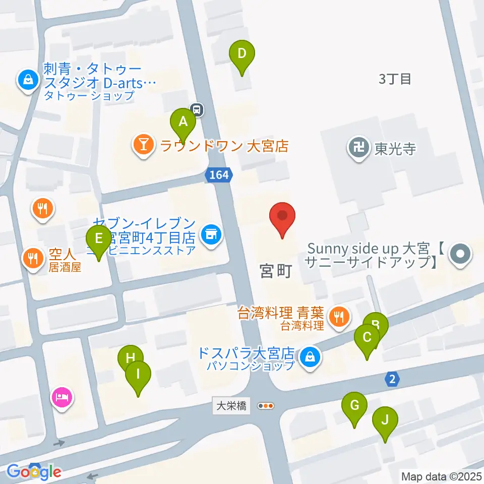 ゲートウェイスタジオ大宮店周辺の駐車場・コインパーキング一覧地図