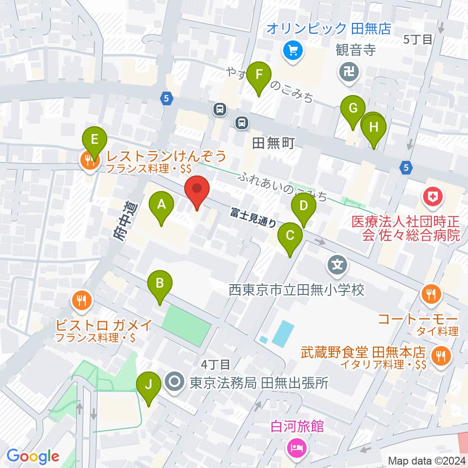 スタジオトライブ周辺の駐車場・コインパーキング一覧地図