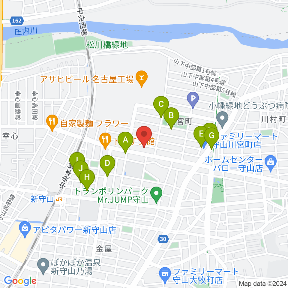 スタジオスプラッシュ周辺の駐車場・コインパーキング一覧地図