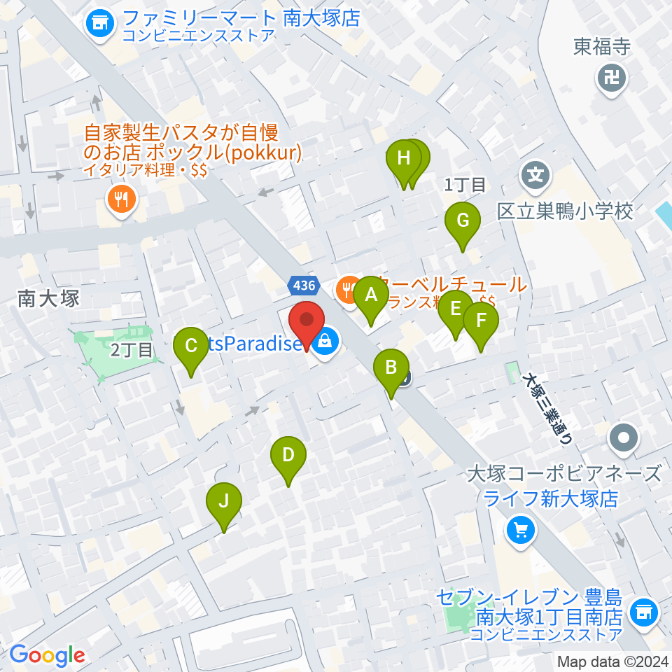 ビーツパラダイス周辺の駐車場・コインパーキング一覧地図