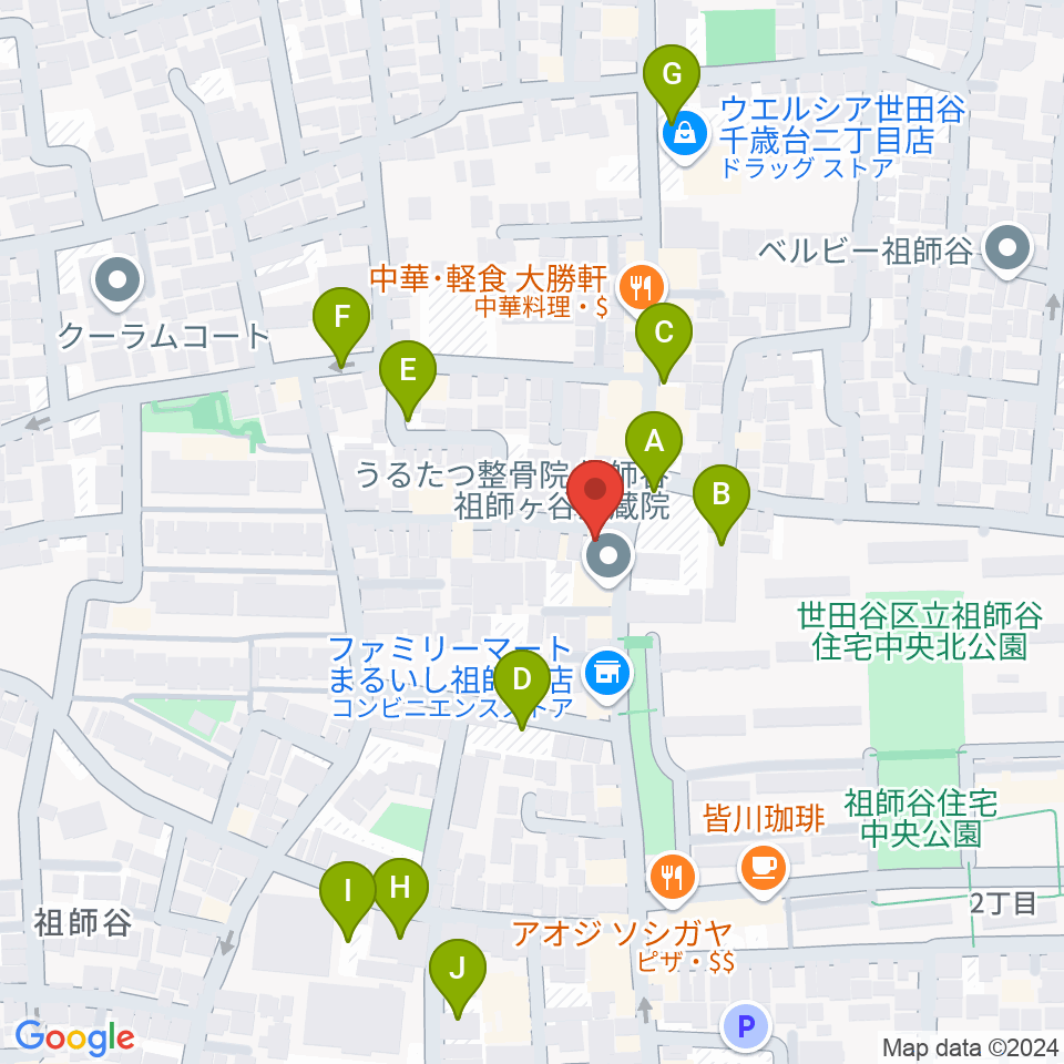 スタジオセイント周辺の駐車場・コインパーキング一覧地図