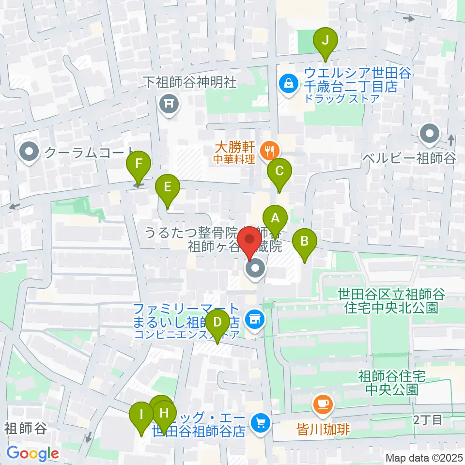 スタジオセイント周辺の駐車場・コインパーキング一覧地図