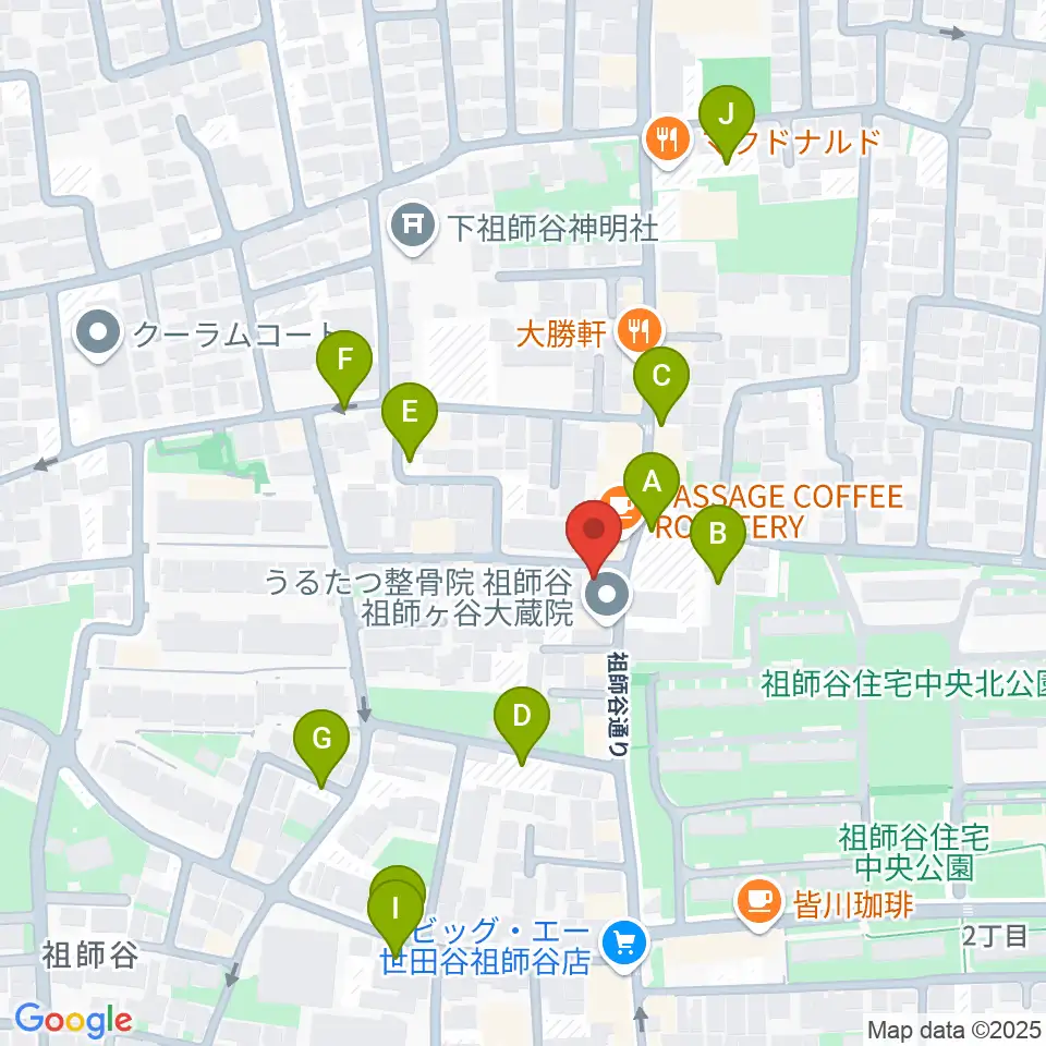 スタジオセイント周辺の駐車場・コインパーキング一覧地図