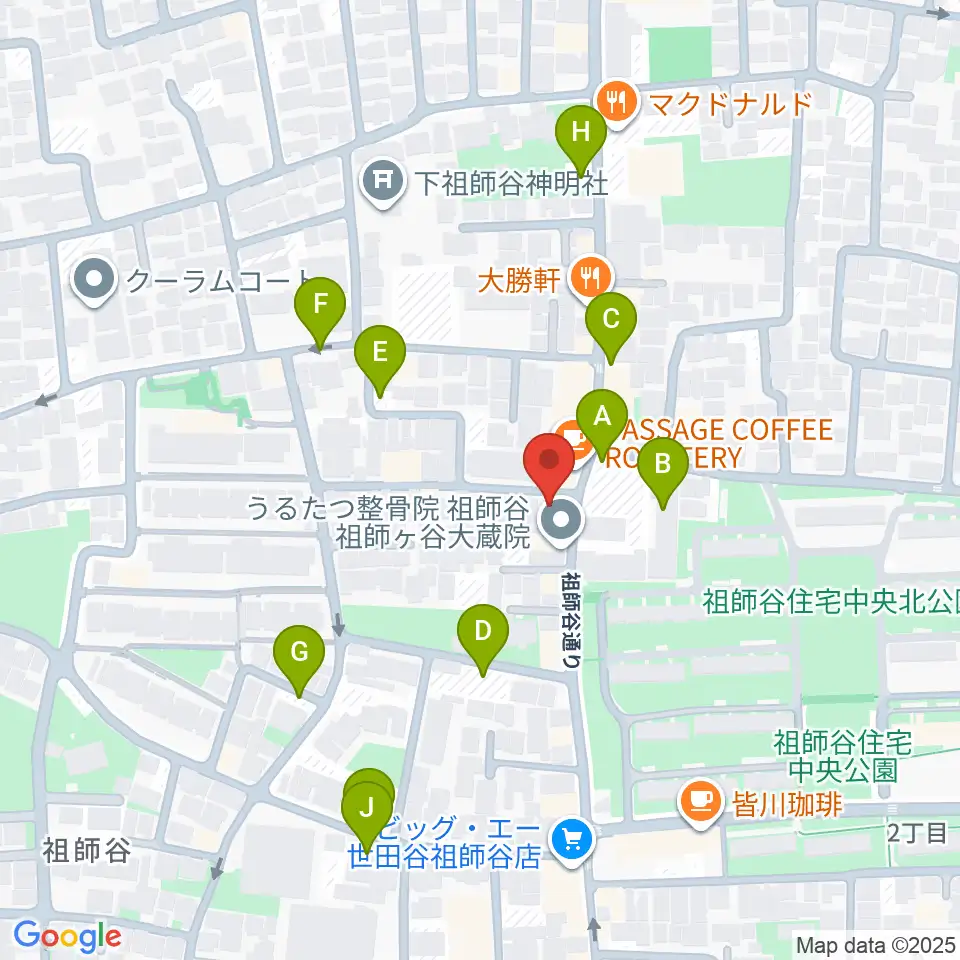 スタジオセイント周辺の駐車場・コインパーキング一覧地図