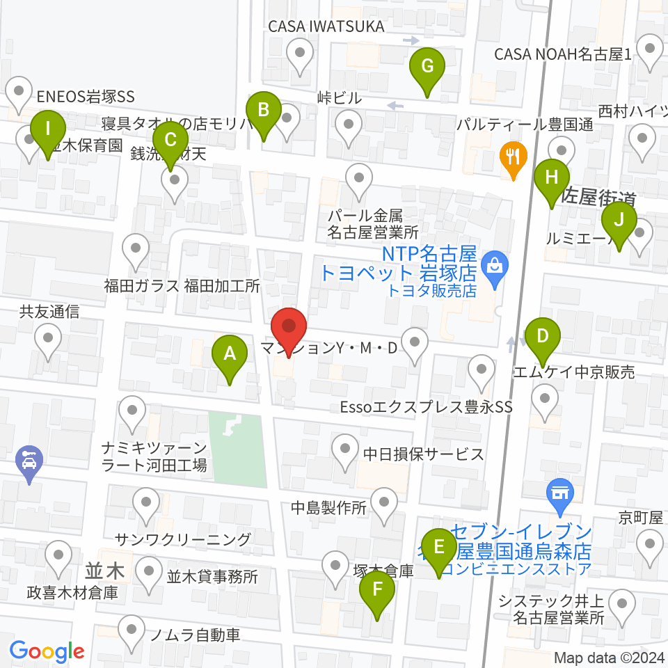 スタジオ・ルカロ周辺の駐車場・コインパーキング一覧地図