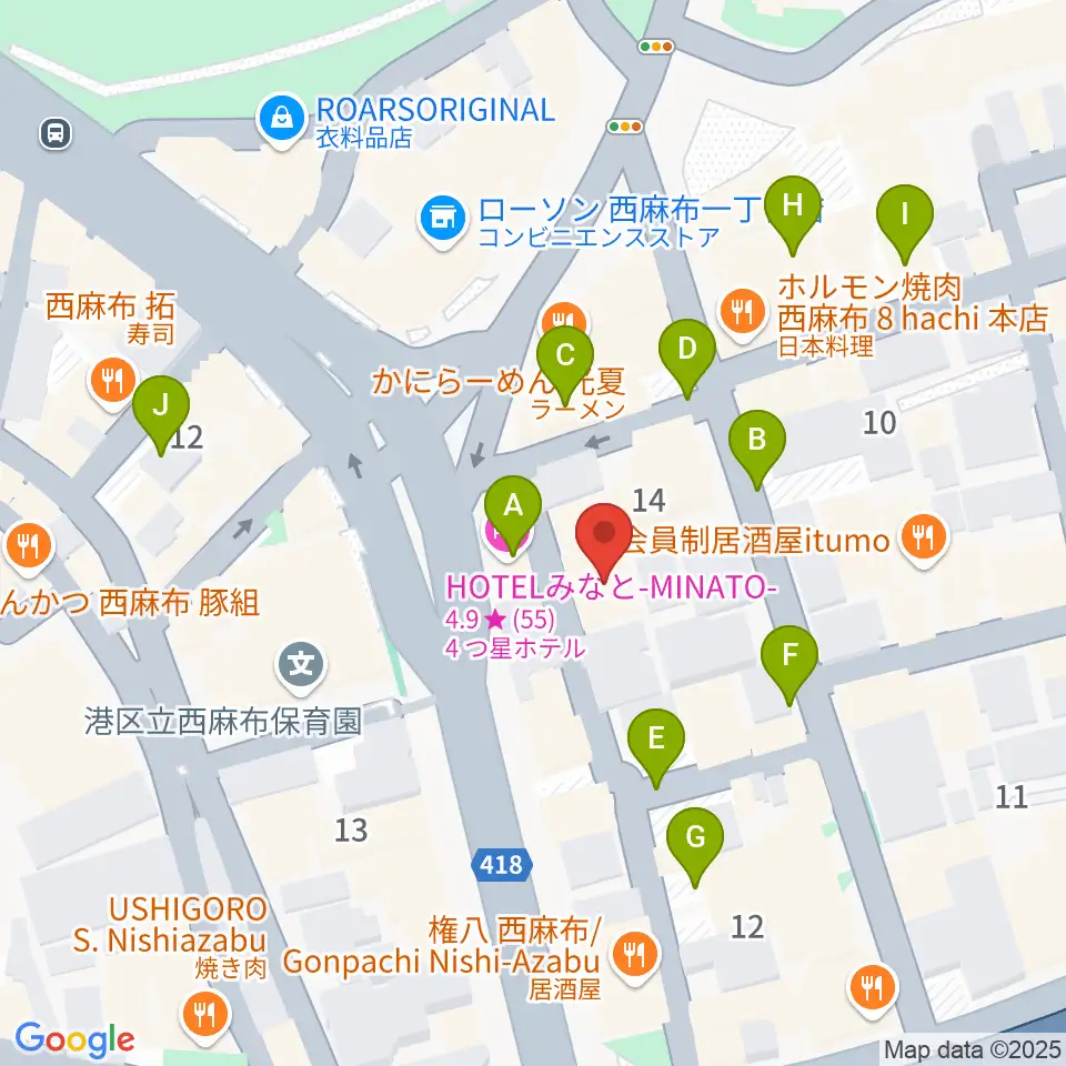 ラボレコーダーズ周辺の駐車場・コインパーキング一覧地図