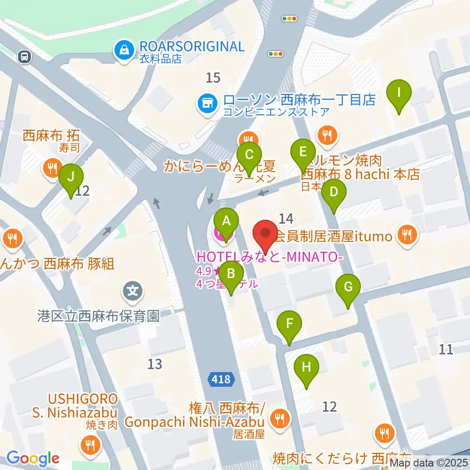 LAB recorders周辺の駐車場・コインパーキング一覧地図