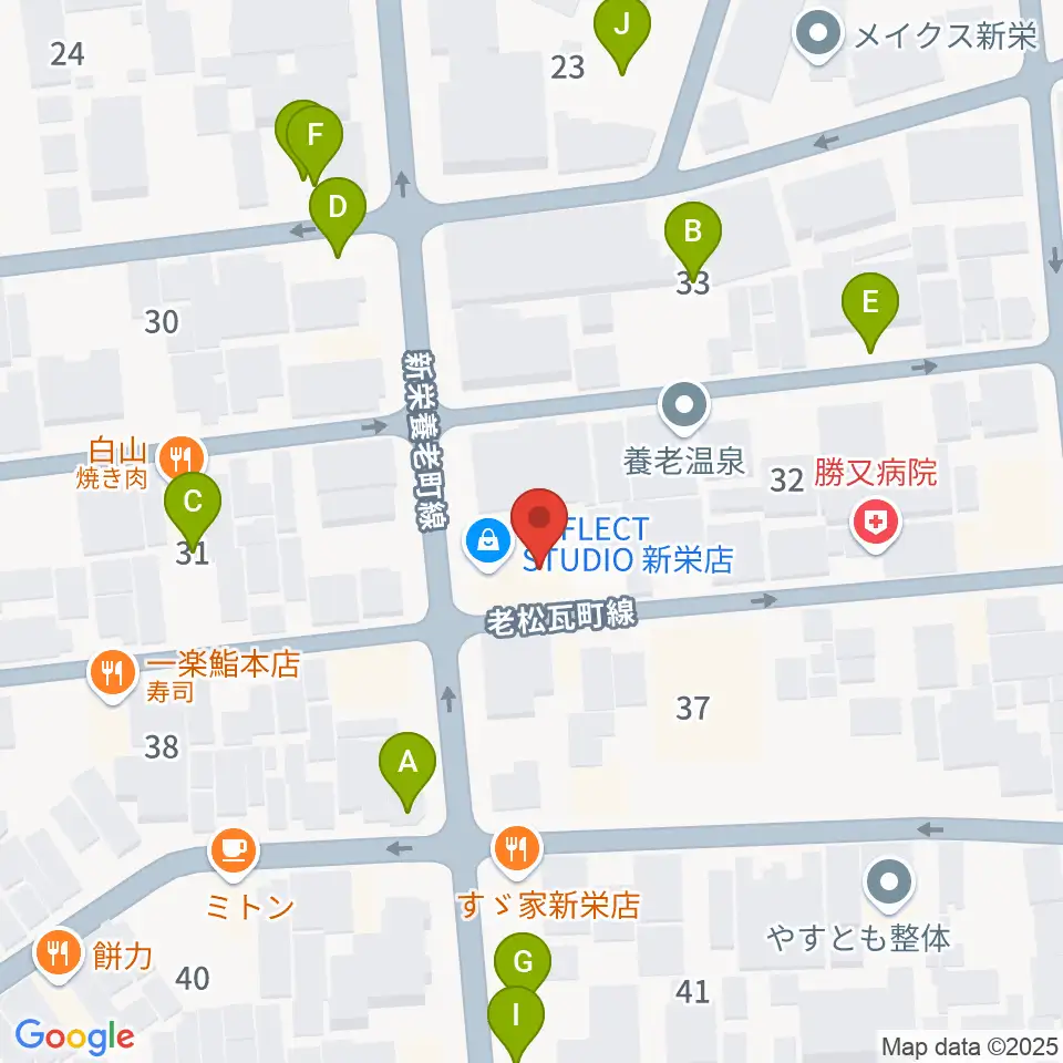 スタジオオフサイド周辺の駐車場・コインパーキング一覧地図