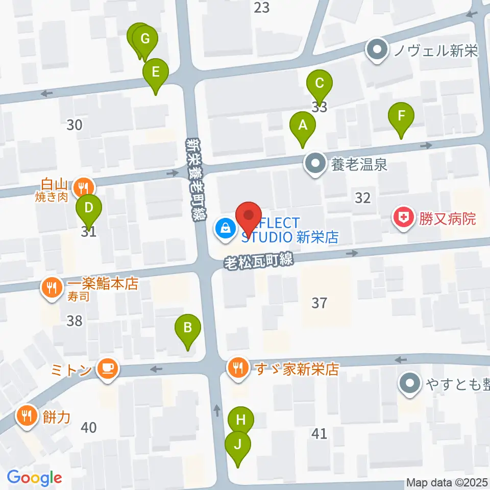 スタジオオフサイド周辺の駐車場・コインパーキング一覧地図