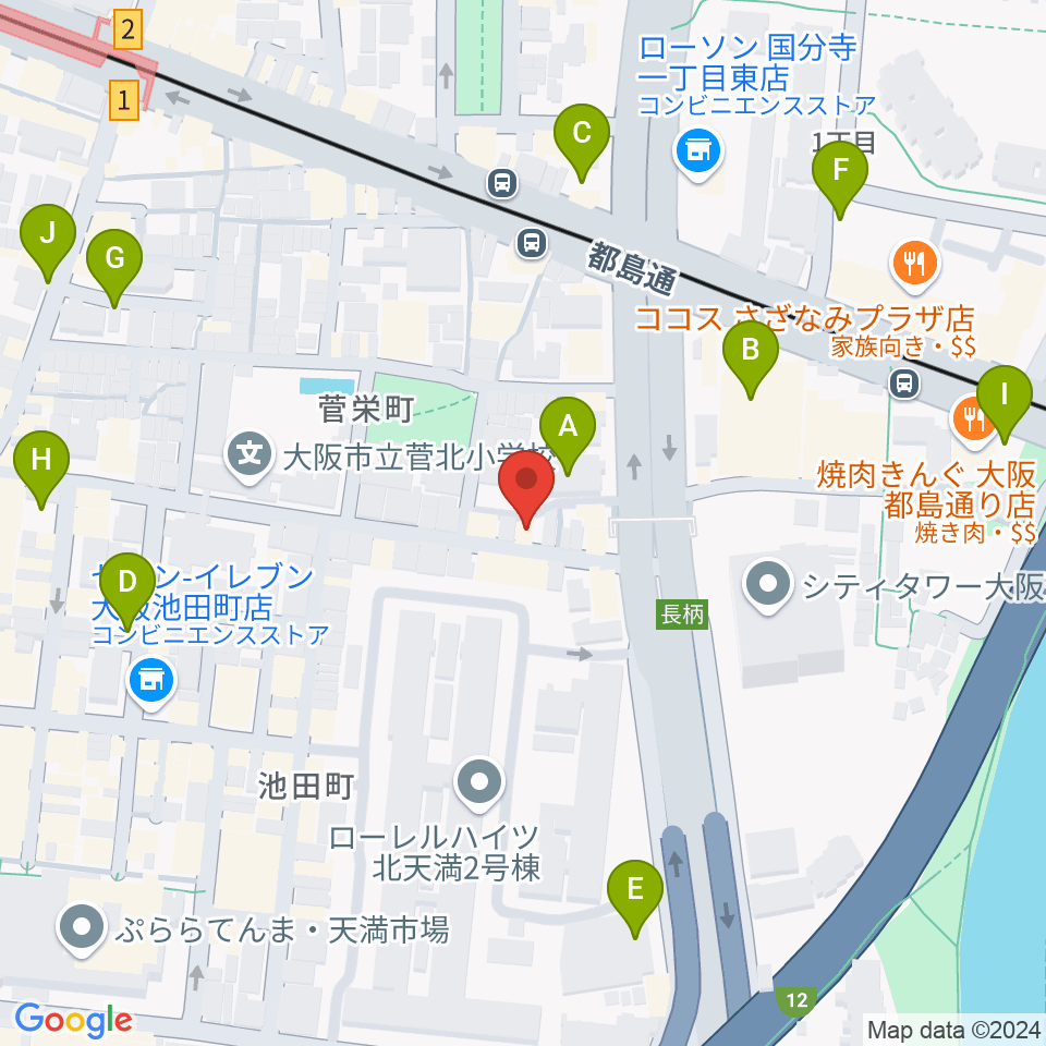 ココサウンド周辺の駐車場・コインパーキング一覧地図