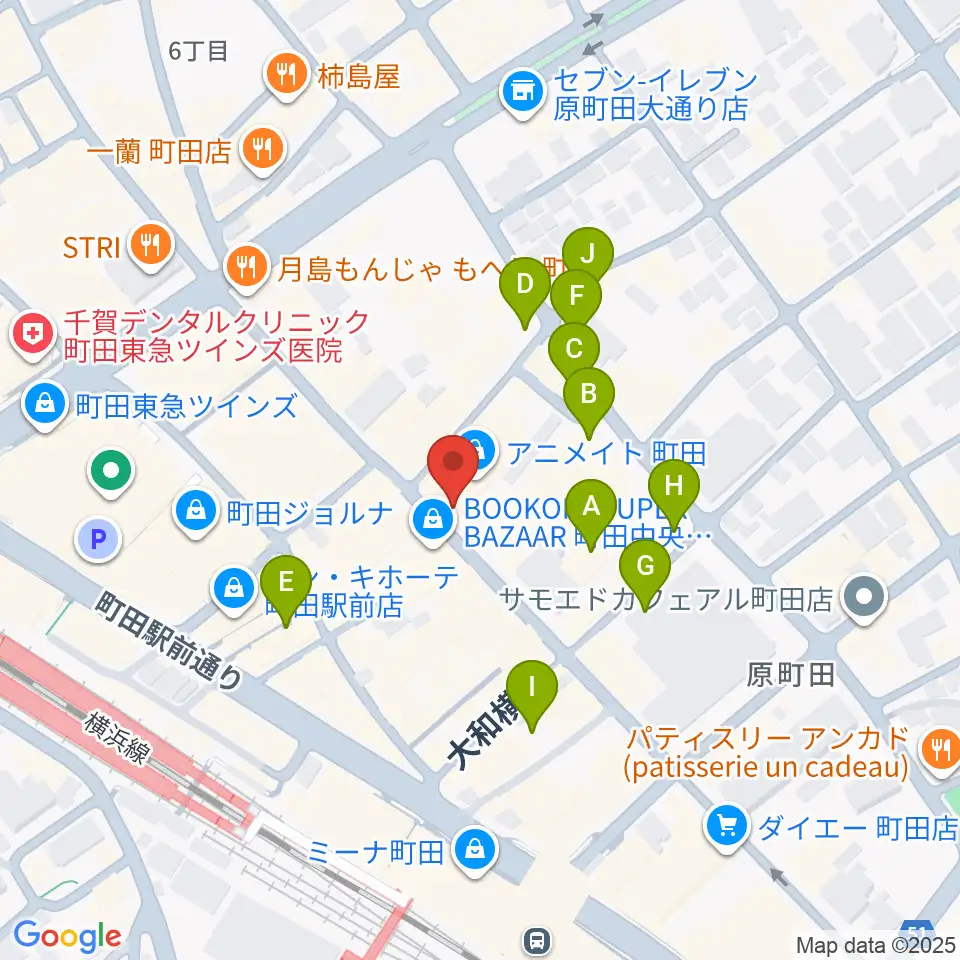 クラウドナインスタジオ 町田店周辺の駐車場・コインパーキング一覧地図