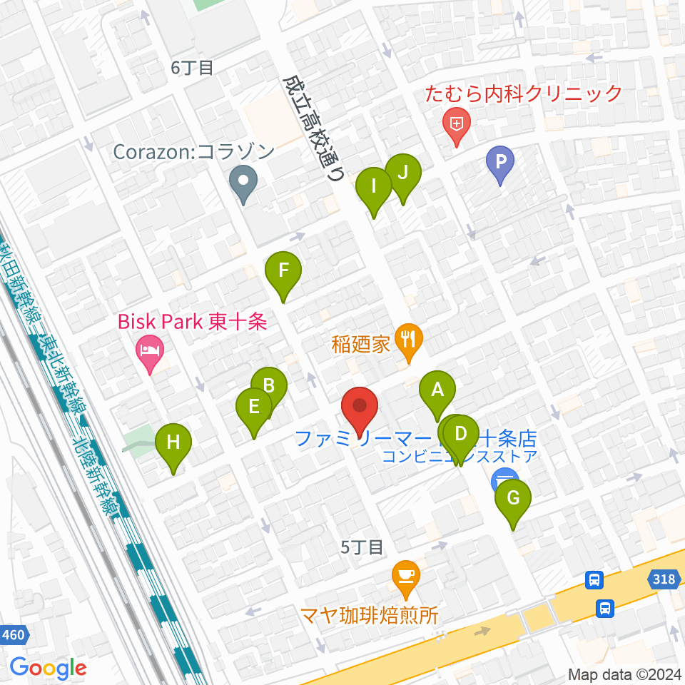 東十条スタジオＪ周辺の駐車場・コインパーキング一覧地図