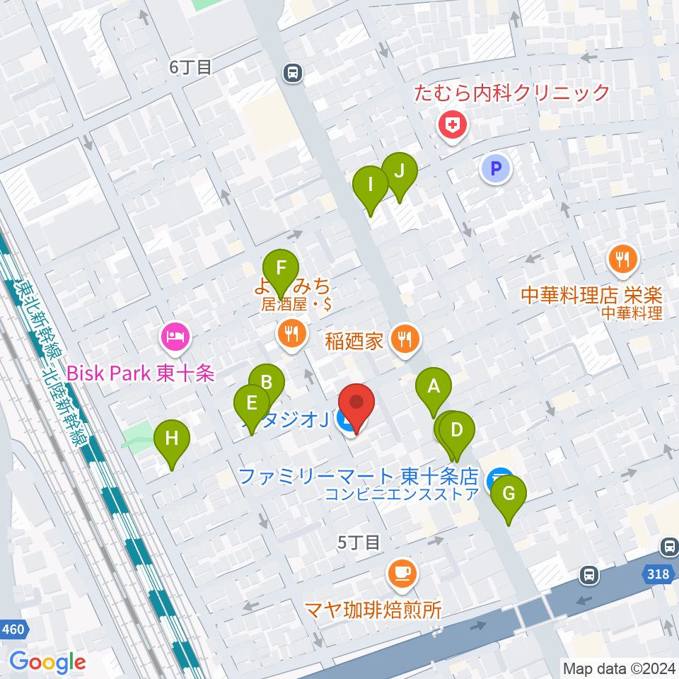 東十条スタジオＪ周辺の駐車場・コインパーキング一覧地図