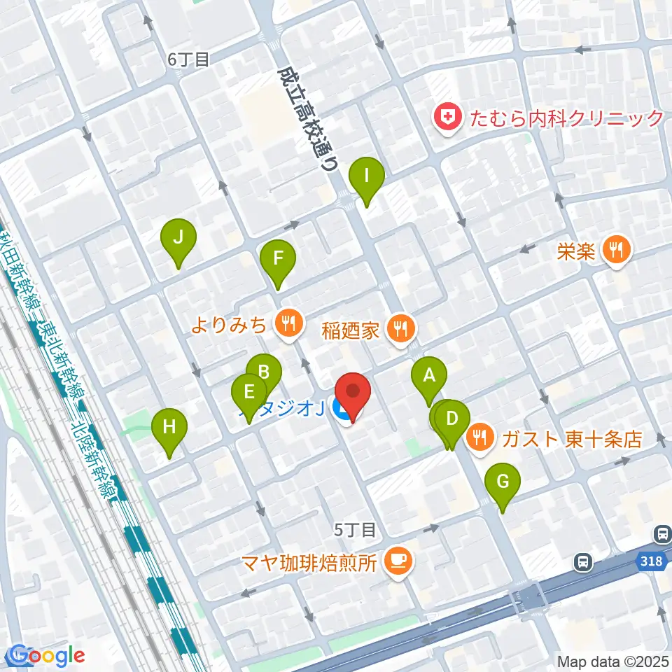 東十条スタジオJ周辺の駐車場・コインパーキング一覧地図