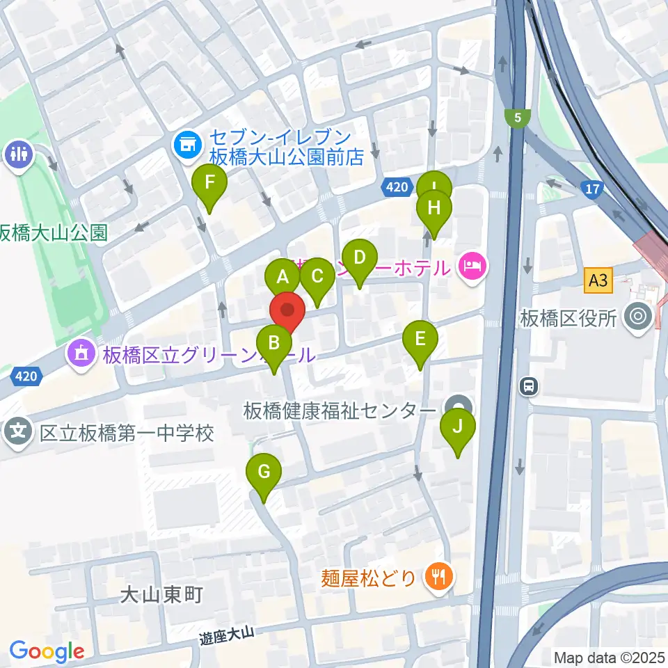 STUDIO ALES周辺の駐車場・コインパーキング一覧地図