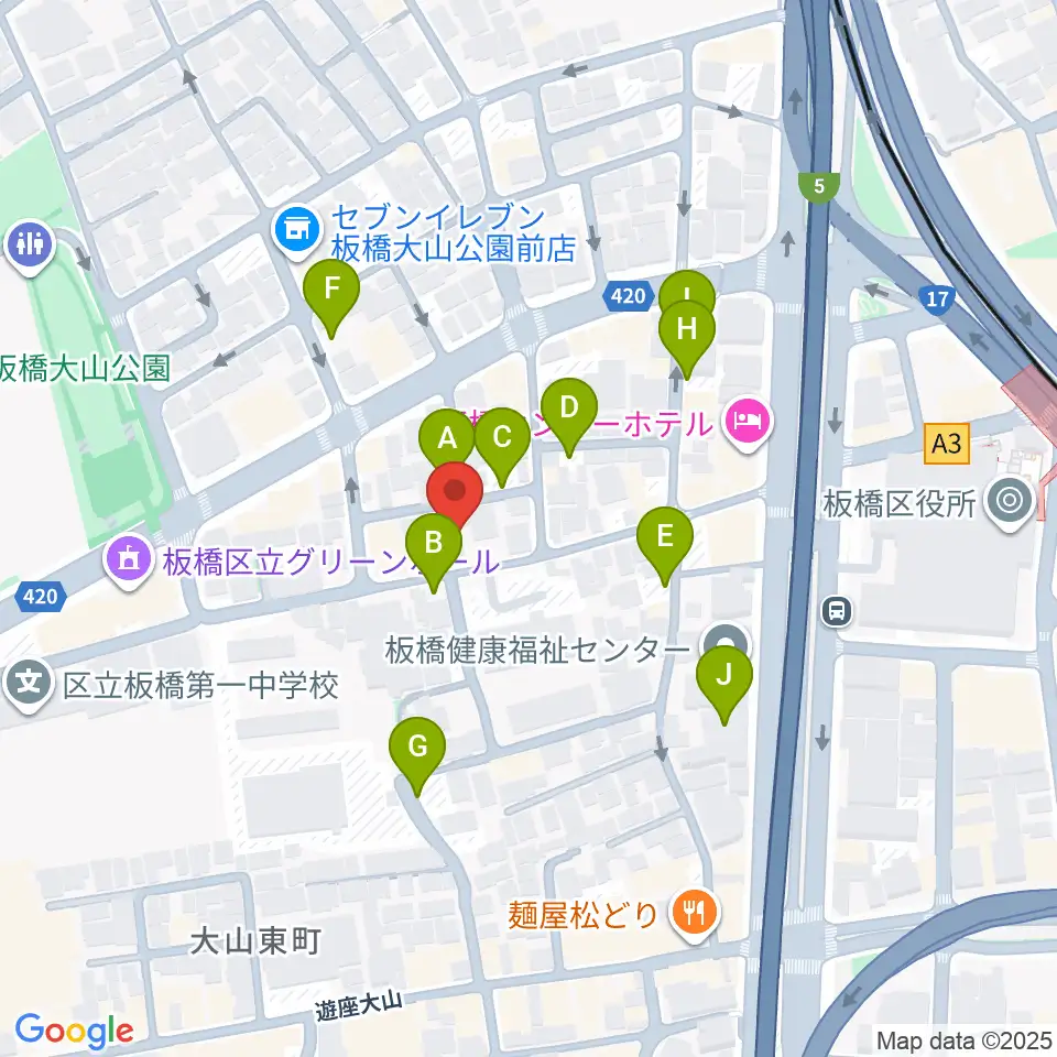 STUDIO ALES周辺の駐車場・コインパーキング一覧地図