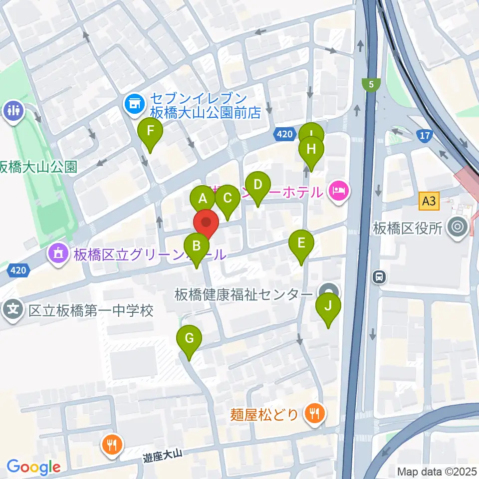 STUDIO ALES周辺の駐車場・コインパーキング一覧地図