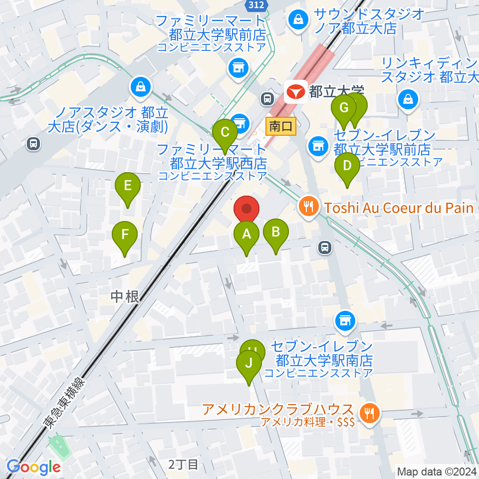 桐朋 子供のための音楽教室 目黒教室周辺の駐車場・コインパーキング一覧地図