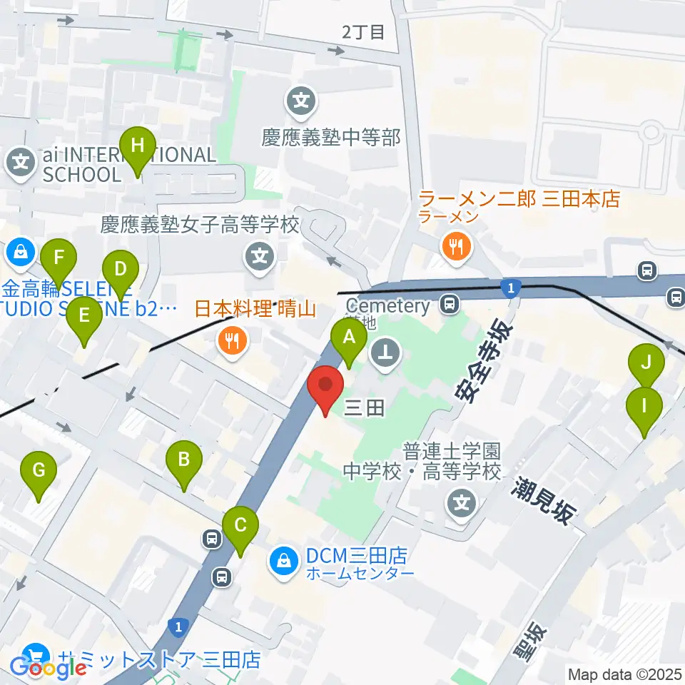 スタジオアワーハウス周辺の駐車場・コインパーキング一覧地図