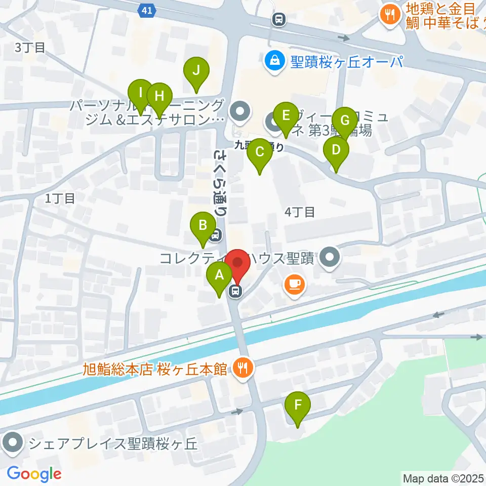 studioABR 聖蹟桜ヶ丘店周辺の駐車場・コインパーキング一覧地図