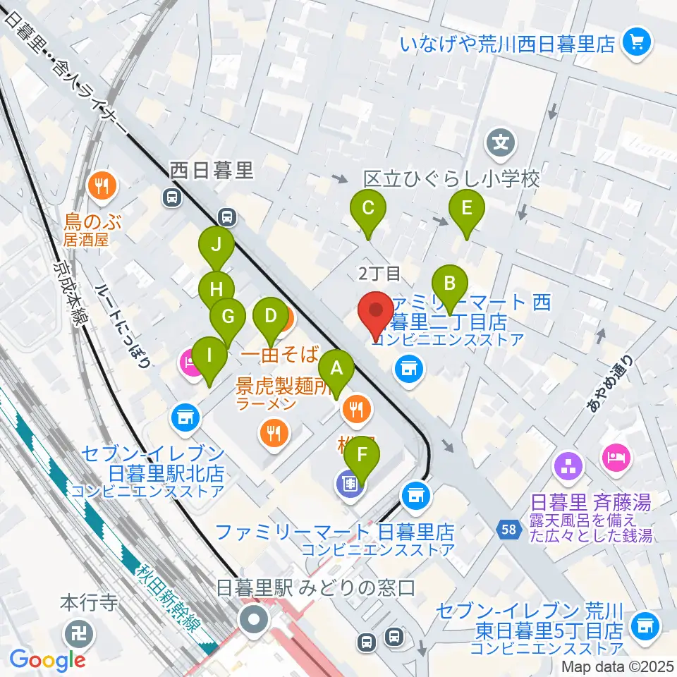 クレシェンドスタジオ周辺の駐車場・コインパーキング一覧地図