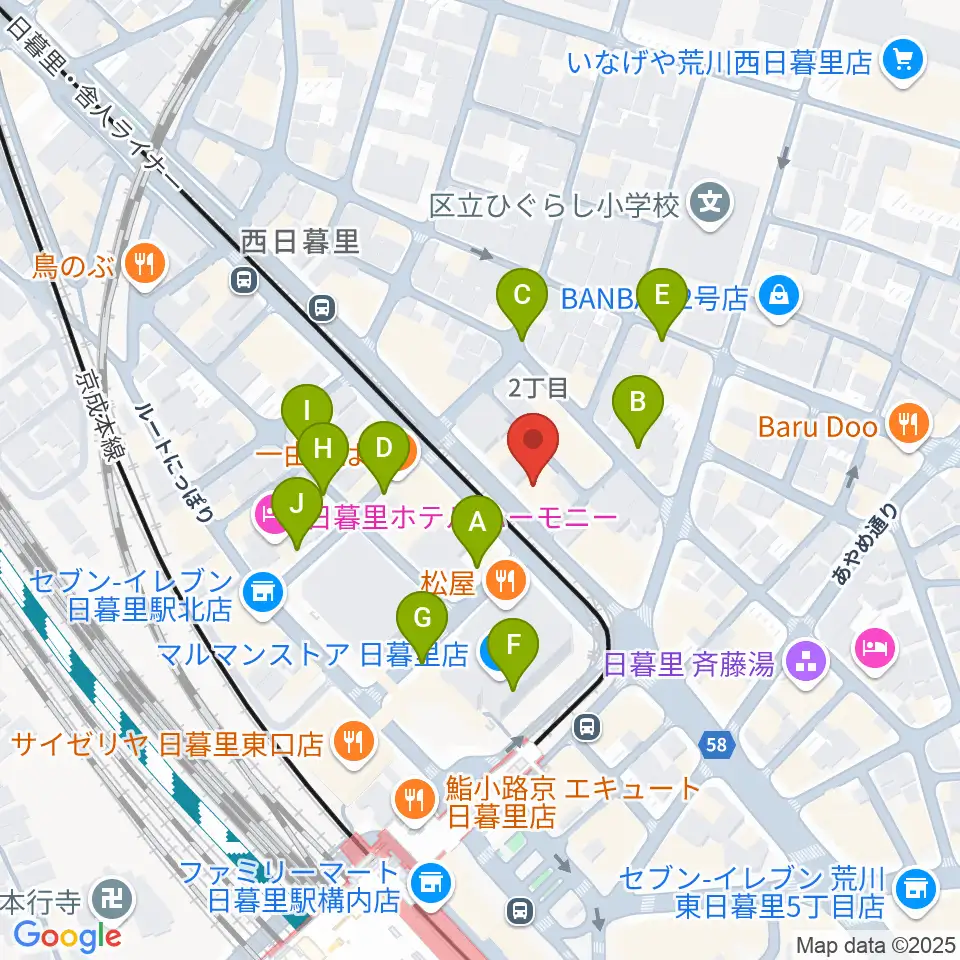 クレシェンドスタジオ周辺の駐車場・コインパーキング一覧地図