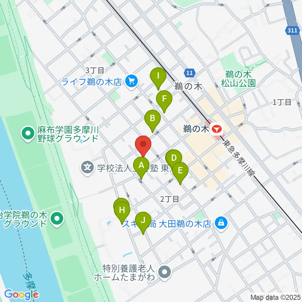 亀吉音楽堂周辺の駐車場・コインパーキング一覧地図