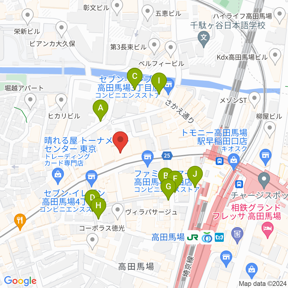 バズーカスタジオ周辺の駐車場・コインパーキング一覧地図