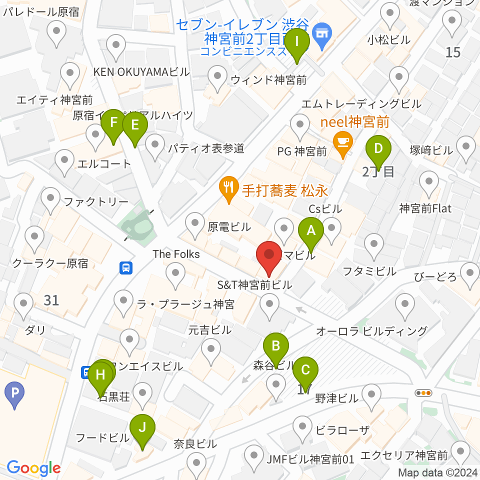 PLAZA studio周辺の駐車場・コインパーキング一覧地図