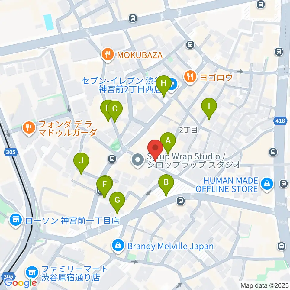PLAZA studio周辺の駐車場・コインパーキング一覧地図
