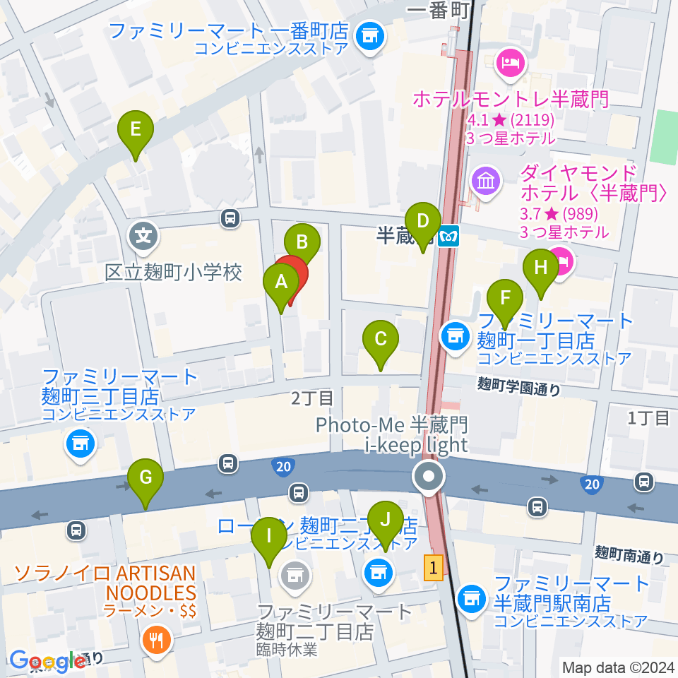 ビークルースタジオ周辺の駐車場・コインパーキング一覧地図