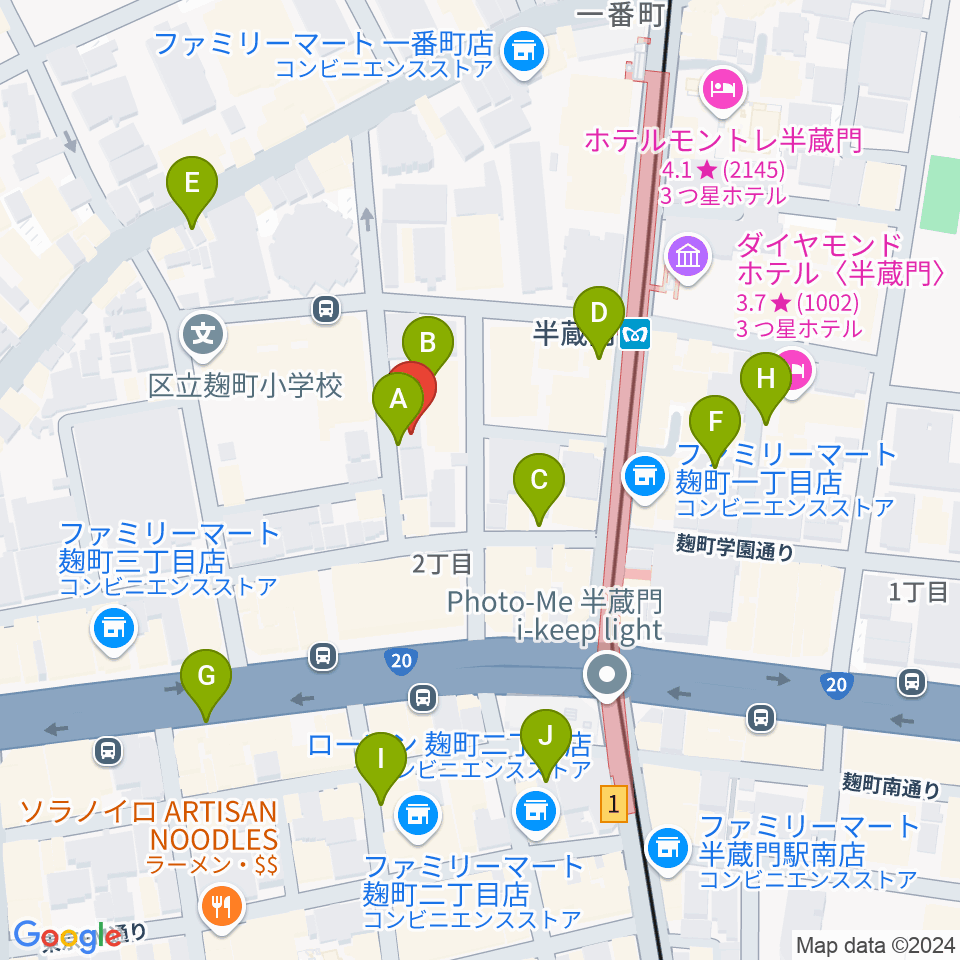 ビークルースタジオ周辺の駐車場・コインパーキング一覧地図