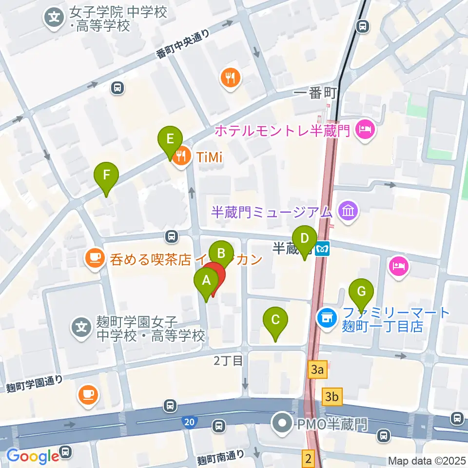 ビークルースタジオ周辺の駐車場・コインパーキング一覧地図