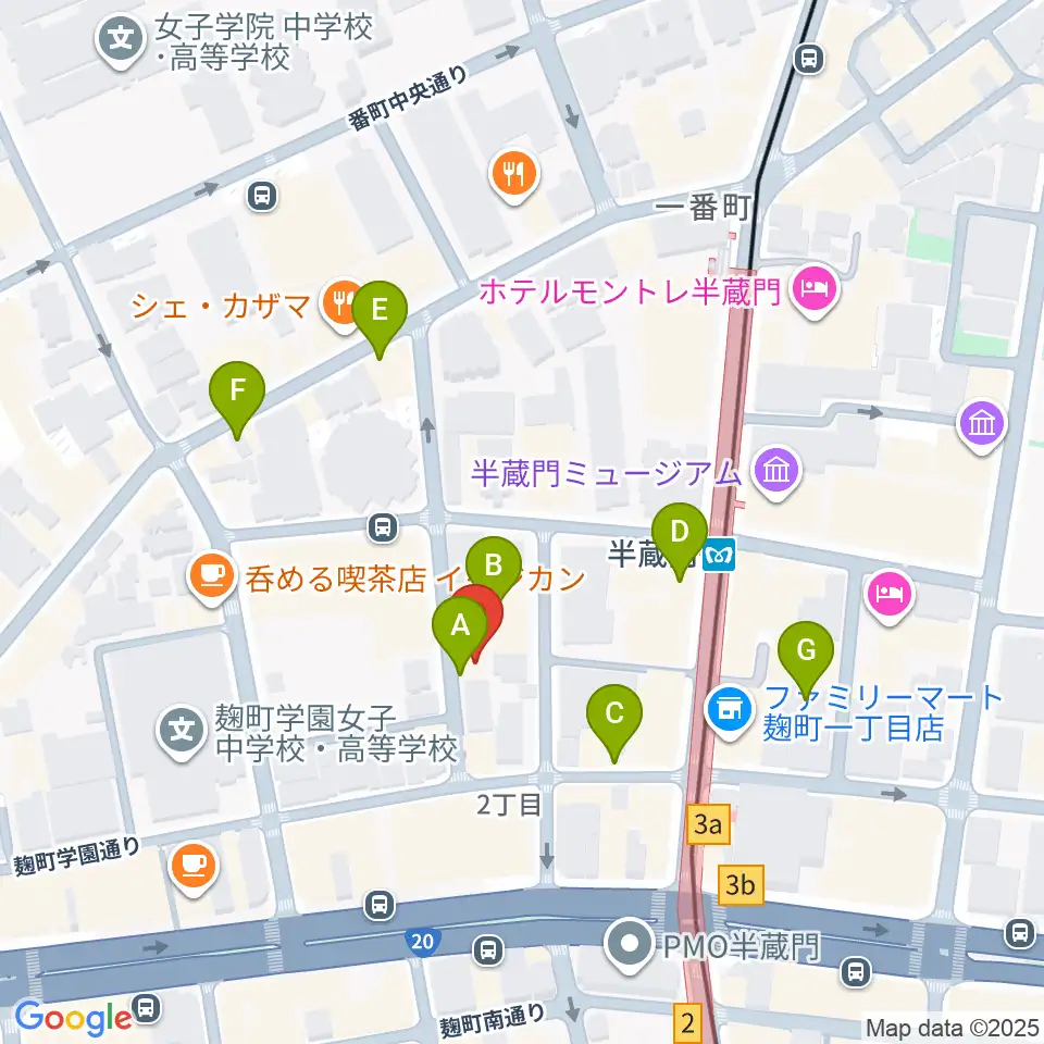 ビークルースタジオ周辺の駐車場・コインパーキング一覧地図