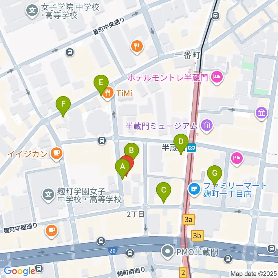 ビークルースタジオ周辺の駐車場・コインパーキング一覧地図
