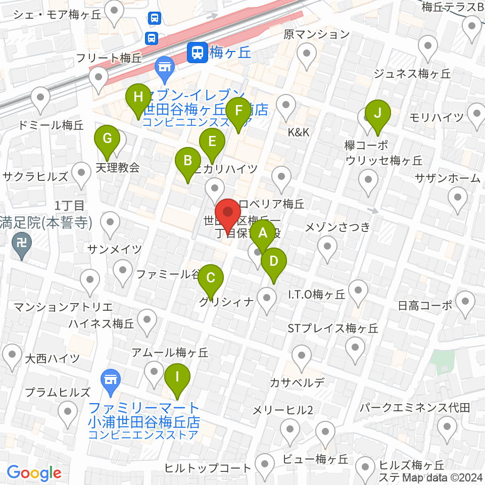 hmc studio周辺の駐車場・コインパーキング一覧地図