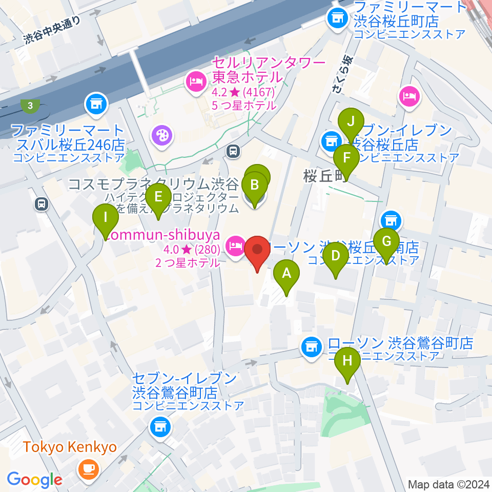 アダマンツミュージック周辺の駐車場・コインパーキング一覧地図