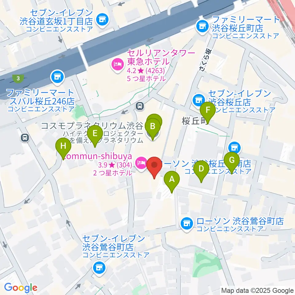 アダマンツミュージック周辺の駐車場・コインパーキング一覧地図