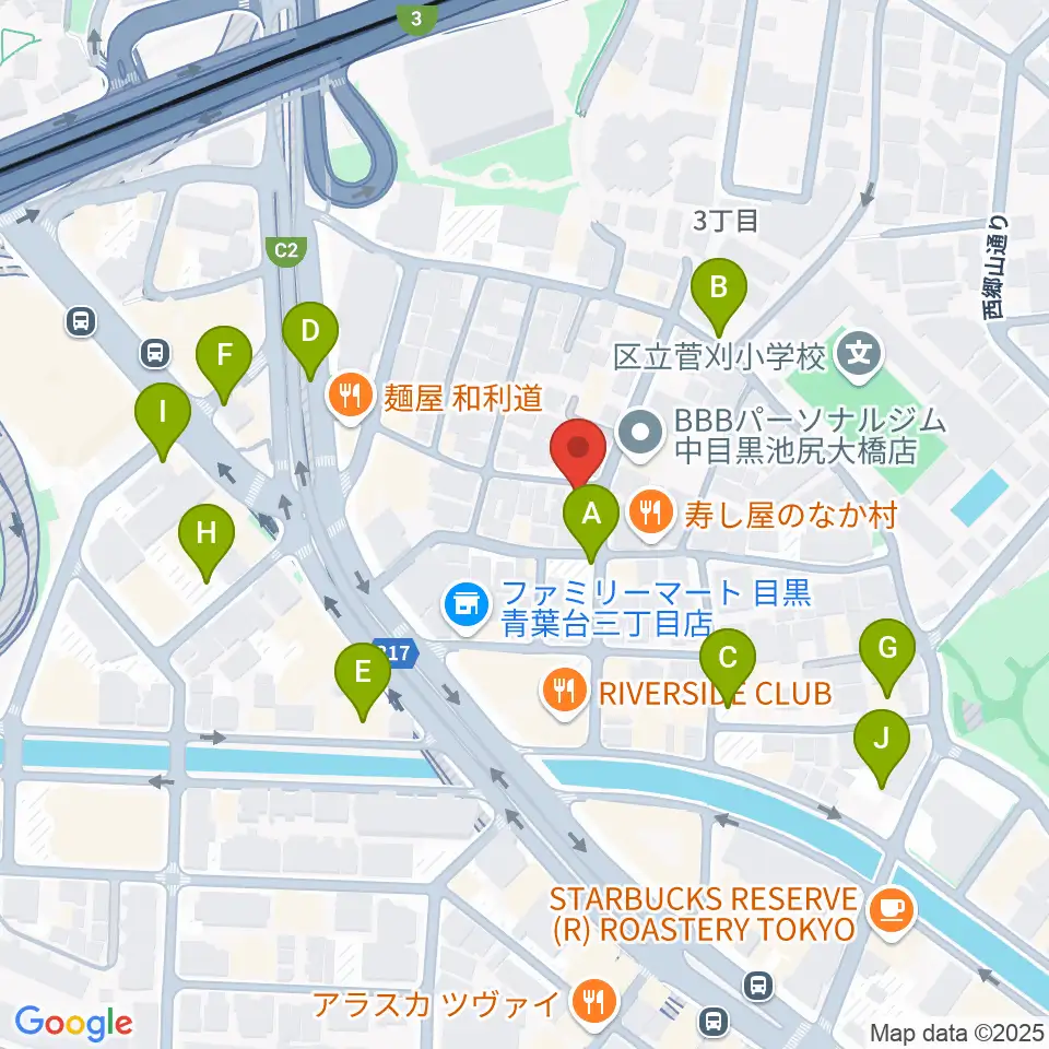マルニスタジオ周辺の駐車場・コインパーキング一覧地図