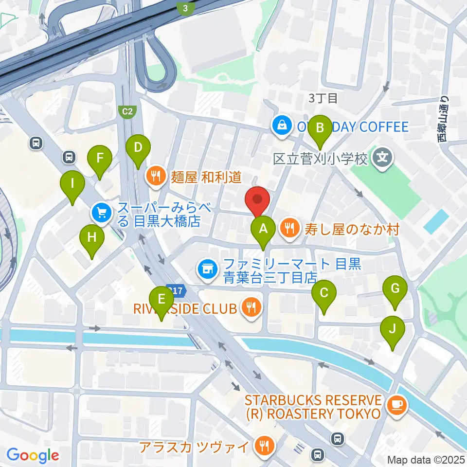マルニスタジオ周辺の駐車場・コインパーキング一覧地図