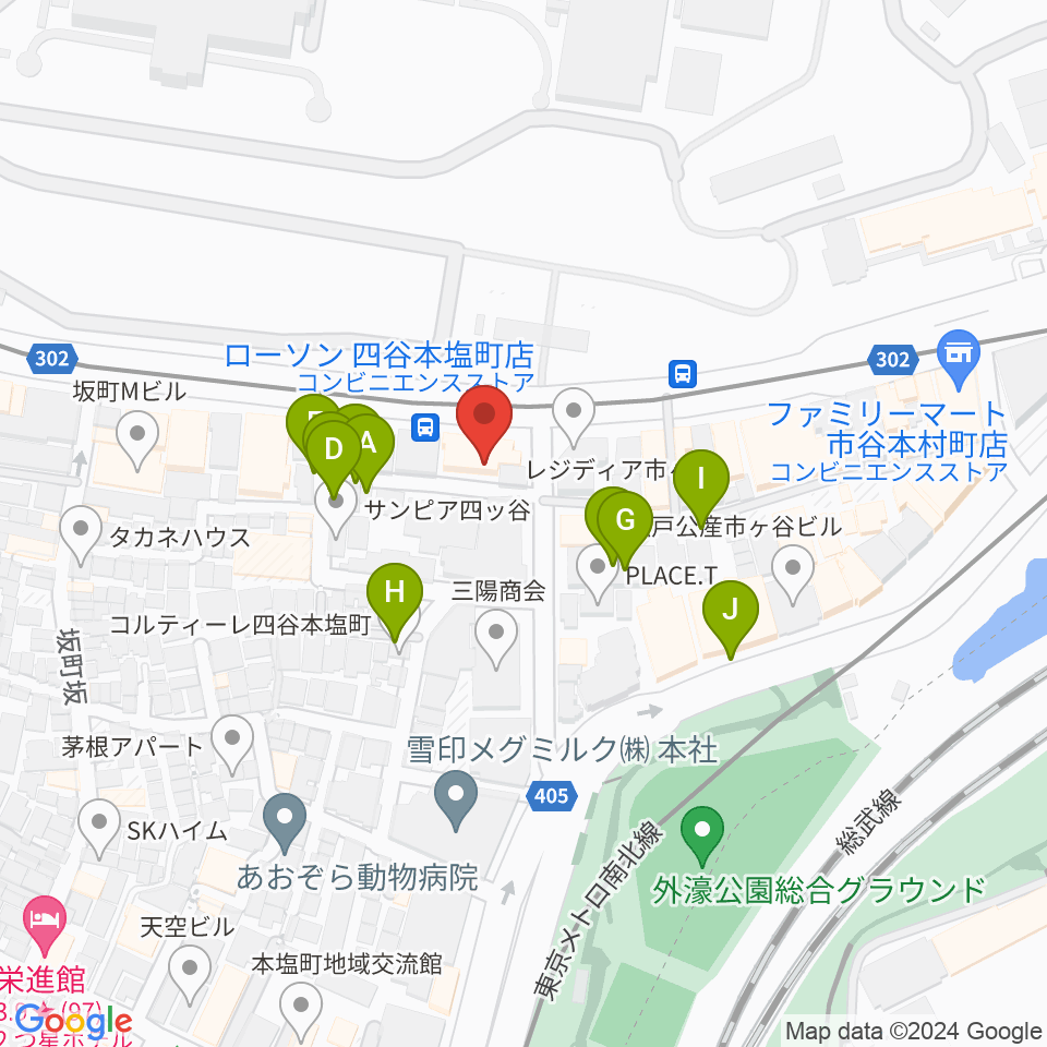 スタジオ サウンドバレイ周辺の駐車場・コインパーキング一覧地図