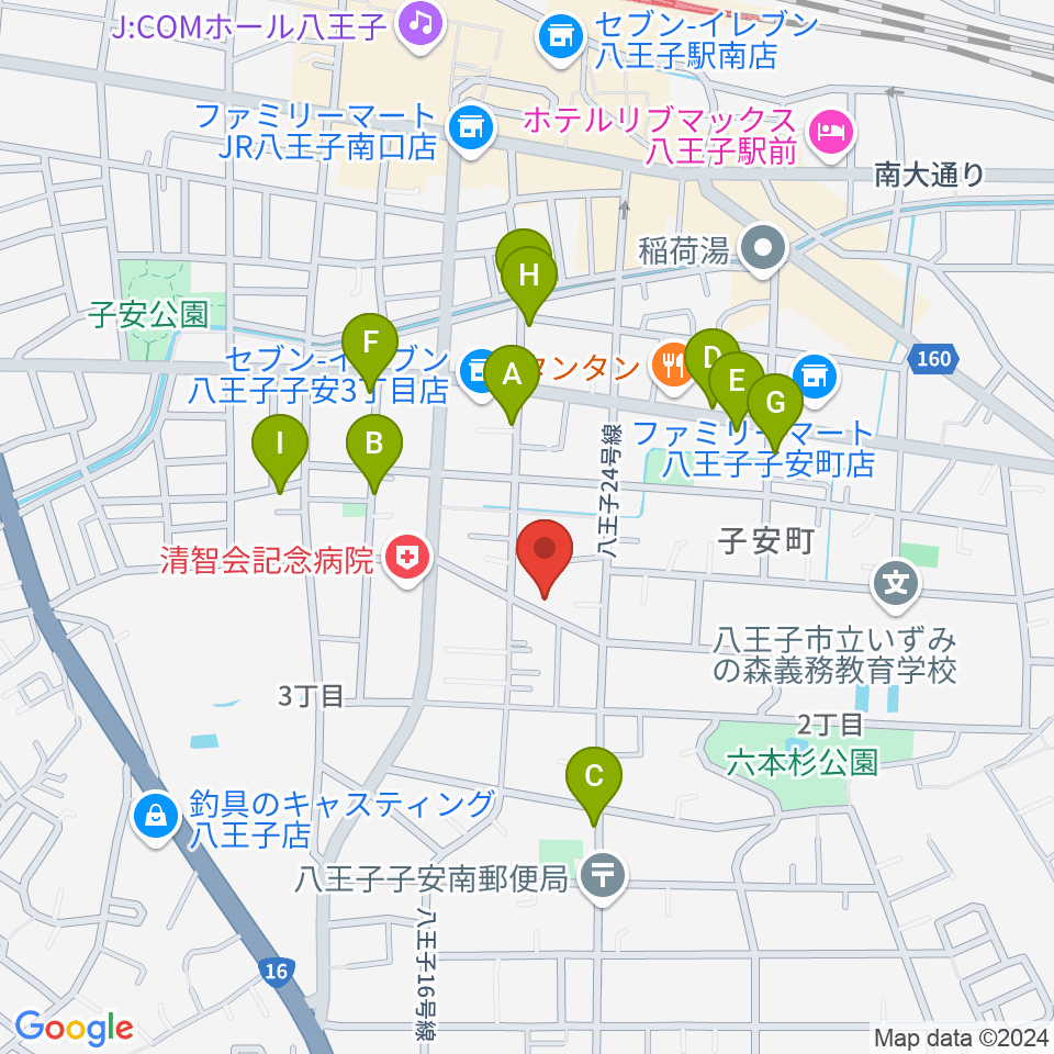 スタジオ・ムーピーズ周辺の駐車場・コインパーキング一覧地図