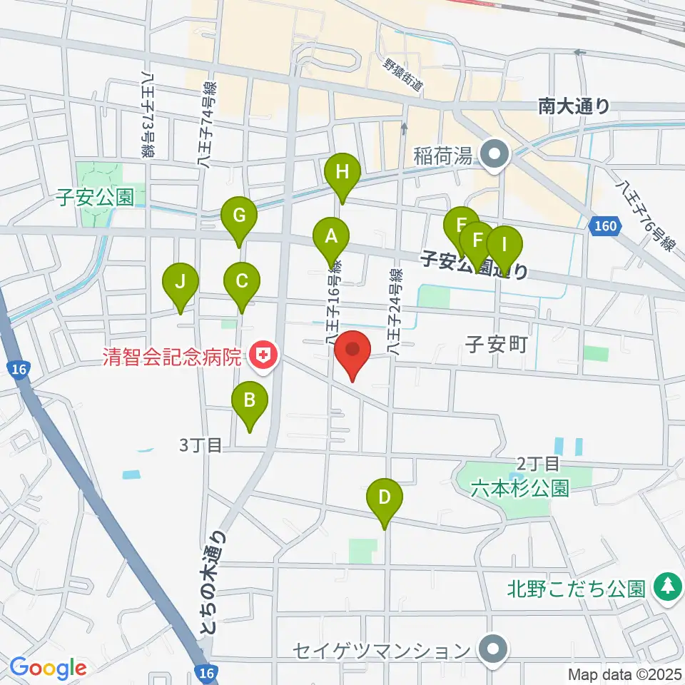 スタジオ・ムーピーズ周辺の駐車場・コインパーキング一覧地図