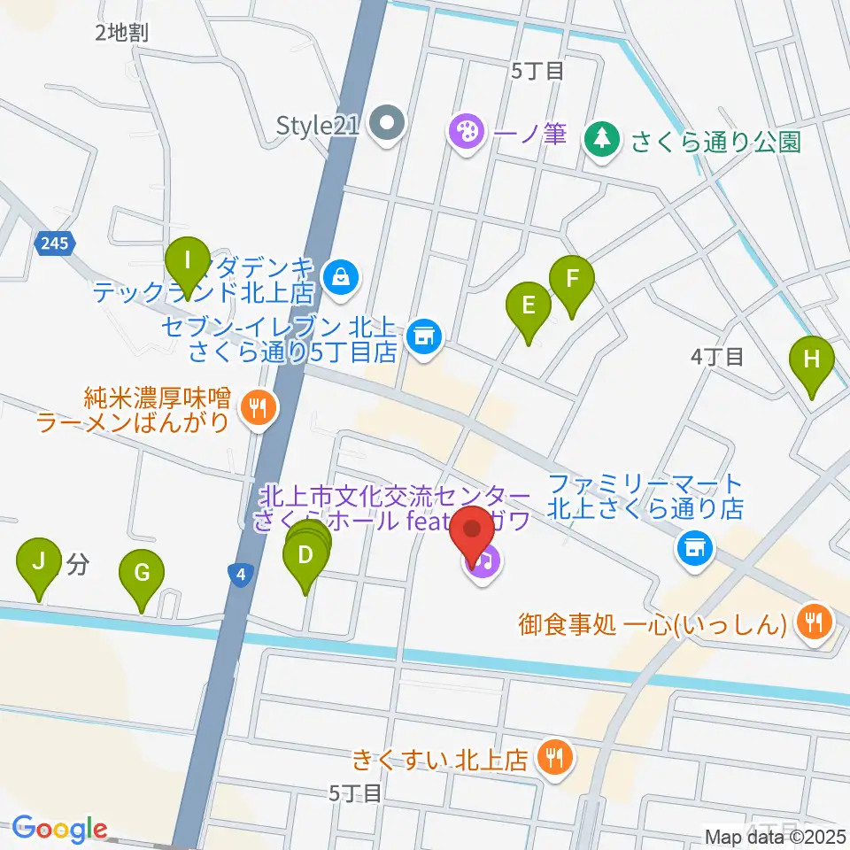 さくらホール アートファクトリー周辺の駐車場・コインパーキング一覧地図