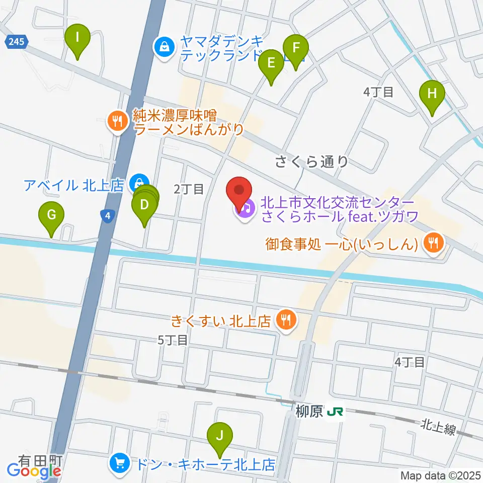 さくらホール アートファクトリー周辺の駐車場・コインパーキング一覧地図
