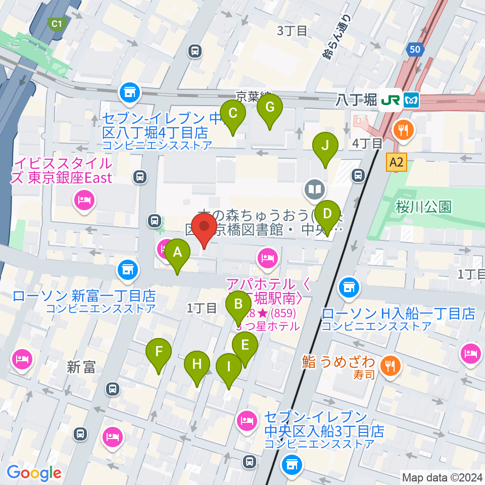 バイオリンアート周辺の駐車場・コインパーキング一覧地図