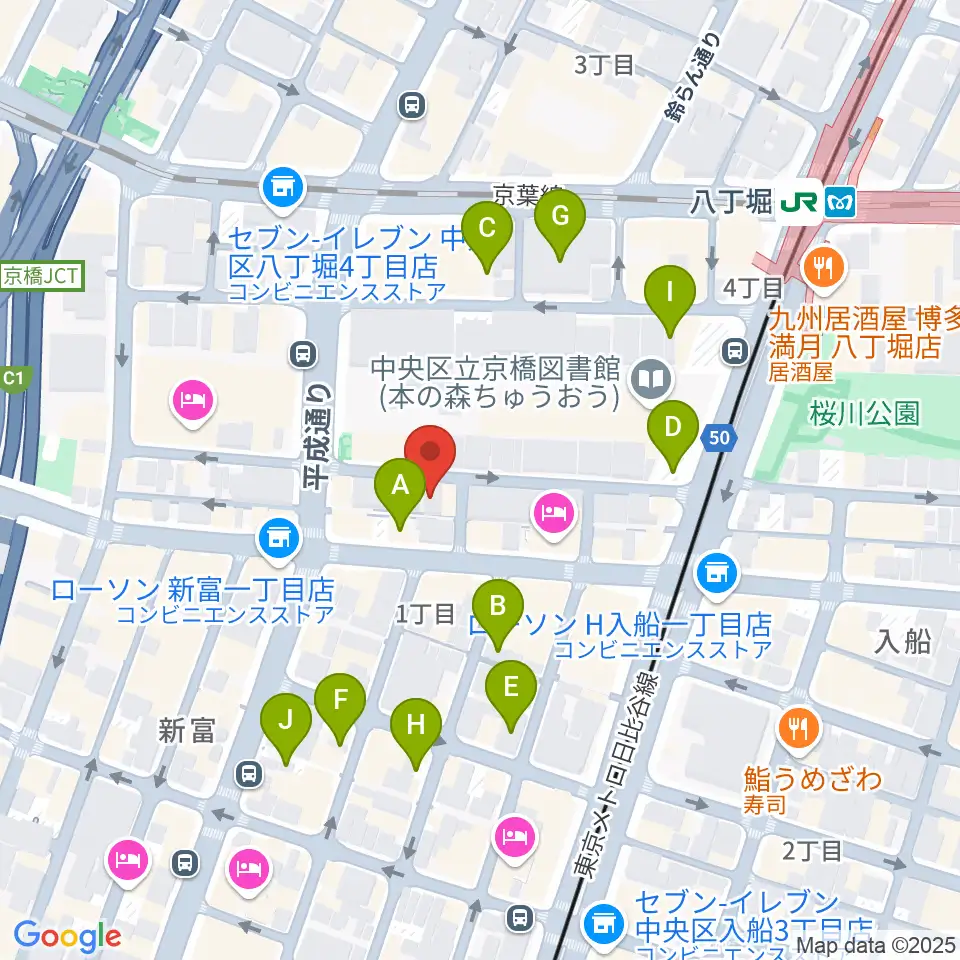 バイオリンアート周辺の駐車場・コインパーキング一覧地図