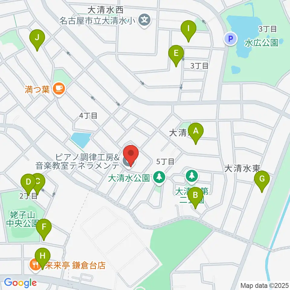 テネラメンテ周辺の駐車場・コインパーキング一覧地図